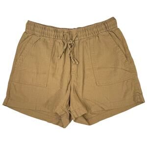Old Navy Tan Loose Fit Drawstring Slash Pocket Shorts Size M